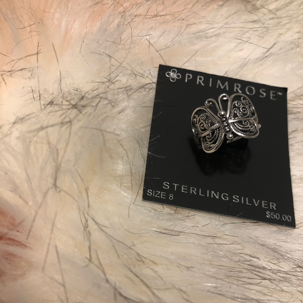 Sterling Silver Primrose butterfly 🦋 ring